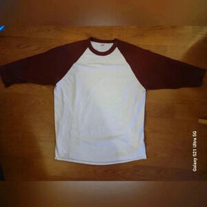 Xl red and white shirt